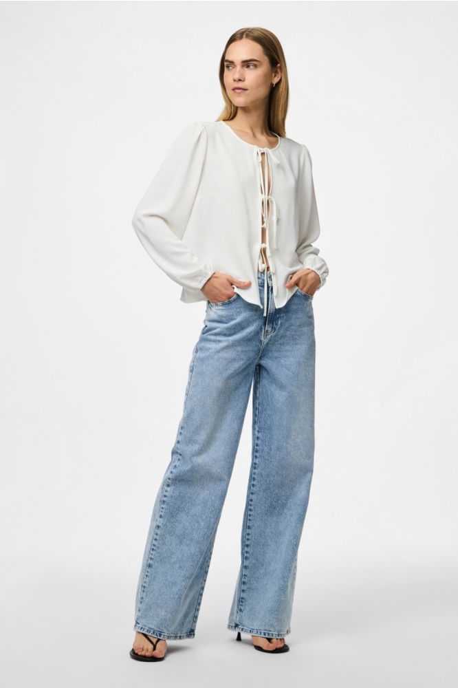 PCTIFFANY LS TIE TOP WVN NOOS BC 17158213 Cloud Dancer